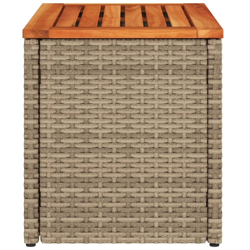 vidaXL Garden Side Table in Beige and Brown