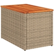 vidaXL Garden Side Table in Beige and Brown