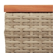 vidaXL Garden Side Table in Beige and Brown
