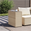 vidaXL Garden Side Table in Beige and Black