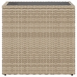 vidaXL Garden Side Table in Beige and Black