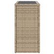 vidaXL Garden Side Table in Beige and Black