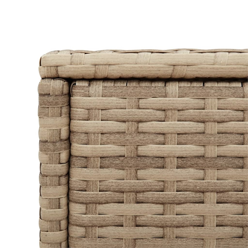 vidaXL Garden Side Table in Beige and Black