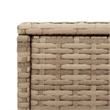 vidaXL Garden Side Table in Beige and Black