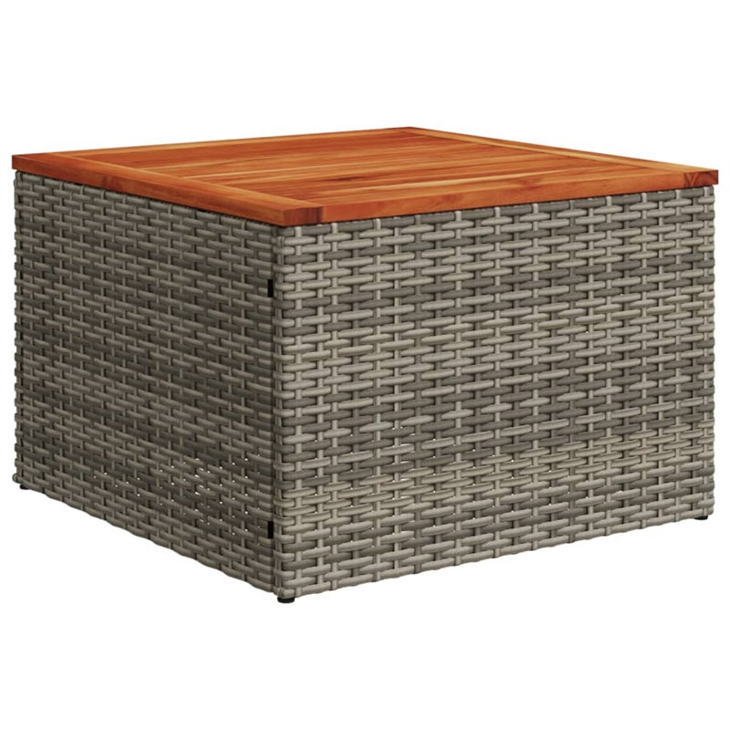 vidaXL Garden Coffee Table in Gray and Brown