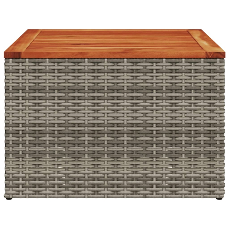 vidaXL Garden Coffee Table in Gray and Brown