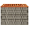 vidaXL Garden Coffee Table in Gray and Brown