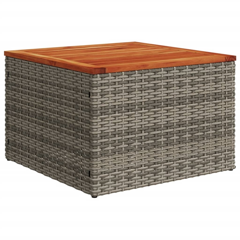 vidaXL Garden Coffee Table in Gray and Brown