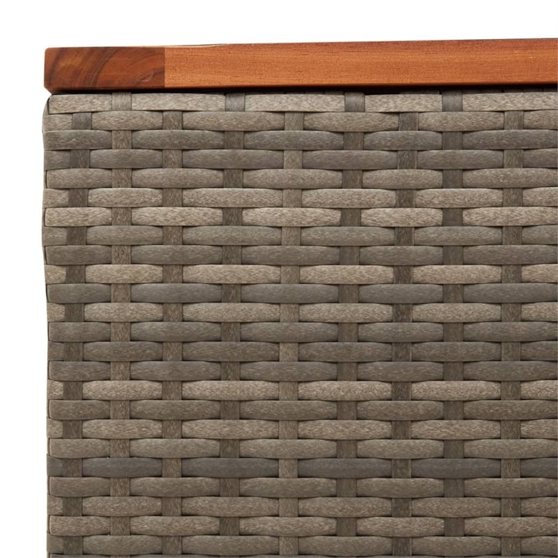 vidaXL Garden Coffee Table in Gray and Brown