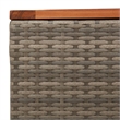 vidaXL Garden Coffee Table in Gray and Brown