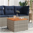 vidaXL Garden Coffee Table in Gray and Brown