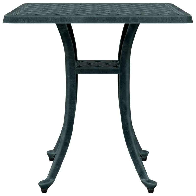 vidaXL Cast Aluminum Garden Dining Table in Green