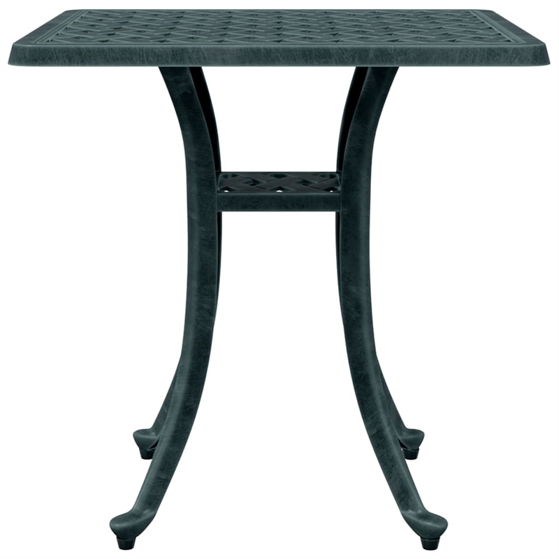 vidaXL Cast Aluminum Garden Dining Table in Green