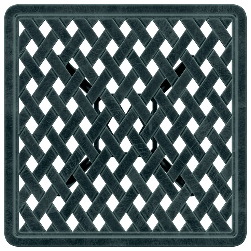vidaXL Cast Aluminum Garden Dining Table in Green