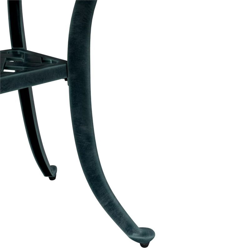 vidaXL Cast Aluminum Garden Dining Table in Green