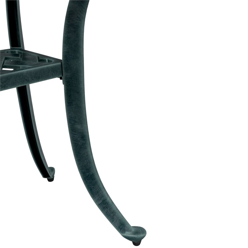 vidaXL Cast Aluminum Garden Dining Table in Green