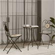 vidaXL Powder-Coated Iron Mosaic Bistro Table in Terracotta/White