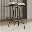 vidaXL Powder-Coated Iron Mosaic Bistro Table in Terracotta/White