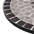 vidaXL Iron Frame with Ceramic Top Table in Black and Gray
