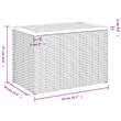 vidaXL PE Rattan with Solid Acacia Wood Garden Side Table in Gray and Brown