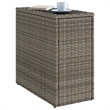 vidaXL Garden Side Table in Gray and Black