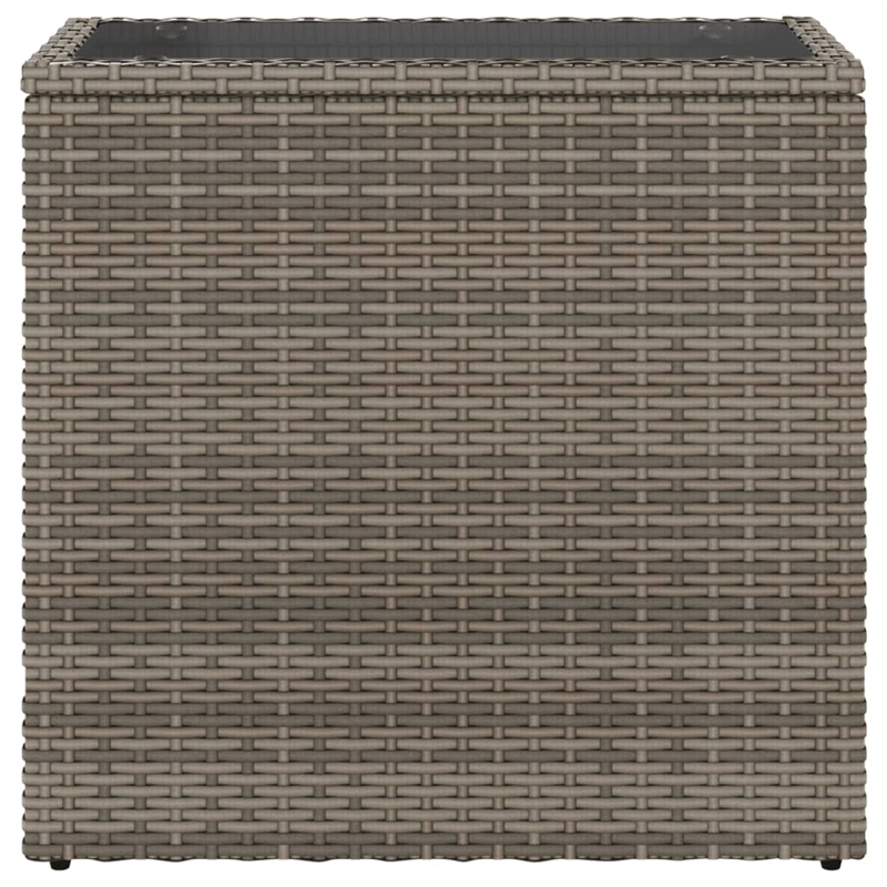 vidaXL Garden Side Table in Gray and Black