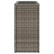 vidaXL Garden Side Table in Gray and Black