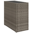 vidaXL Garden Side Table in Gray and Black