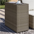 vidaXL Garden Side Table in Gray and Black