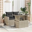 vidaXL Garden Coffee Table in Light Gray