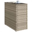 vidaXL Garden Side Table in Light Gray and Black