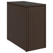 vidaXL Garden Side Table in Brown and Black