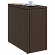vidaXL Garden Side Table in Brown and Black