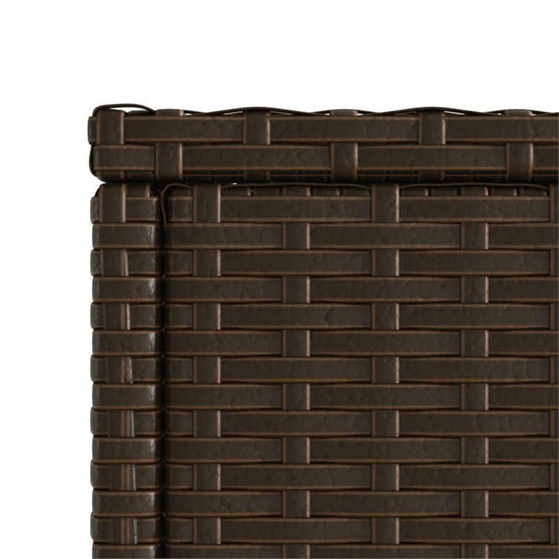 vidaXL Garden Side Table in Brown and Black