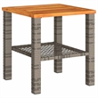 vidaXL Garden Coffee Table in Gray and Brown