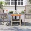 vidaXL Garden Coffee Table in Gray and Brown