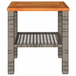vidaXL Garden Coffee Table in Gray and Brown