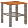 vidaXL Garden Coffee Table in Gray and Brown
