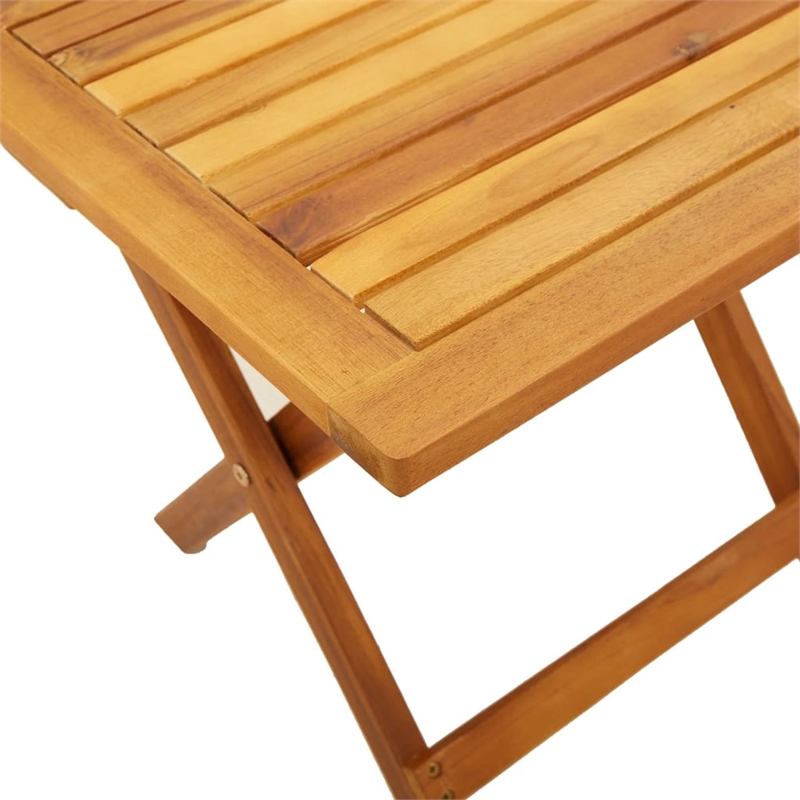 vidaXL Solid Acacia Wood Garden Side Table in Brown