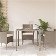 vidaXL Garden Coffee Table in Light Gray (Set of 4)