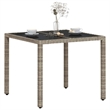 vidaXL Garden Coffee Table in Light Gray (Set of 4)
