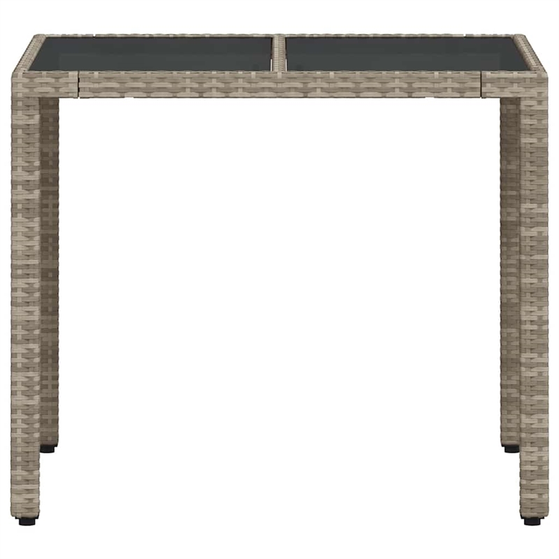 vidaXL Garden Coffee Table in Light Gray (Set of 4)