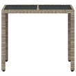 vidaXL Garden Coffee Table in Light Gray (Set of 4)