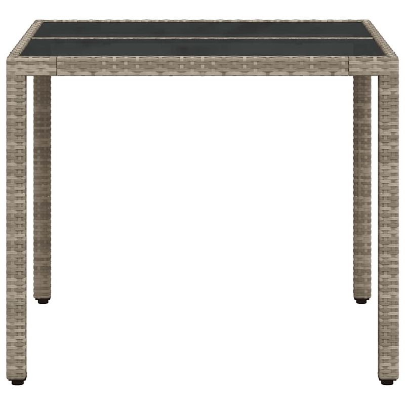 vidaXL Garden Coffee Table in Light Gray (Set of 4)