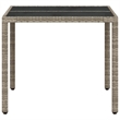 vidaXL Garden Coffee Table in Light Gray (Set of 4)