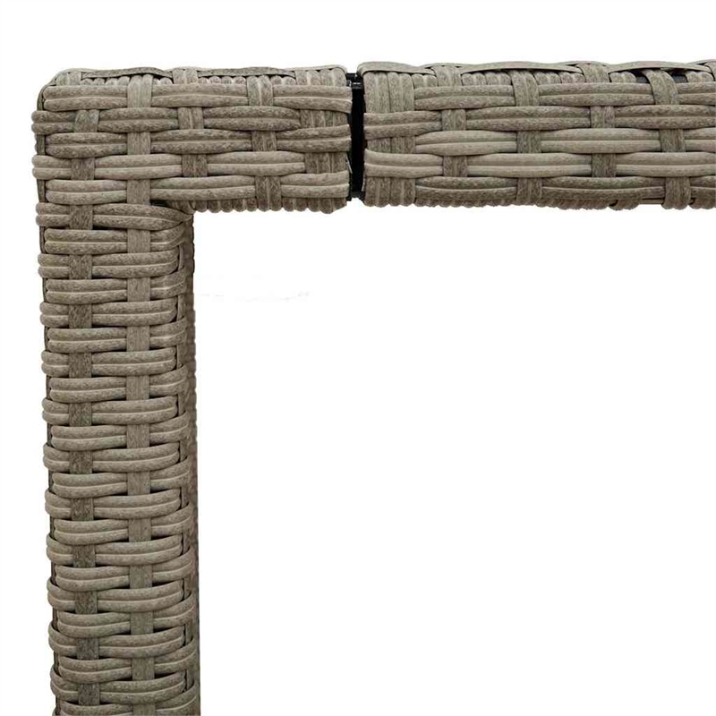 vidaXL Garden Coffee Table in Light Gray (Set of 4)