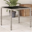 vidaXL Garden Coffee Table in Light Gray (Set of 4)