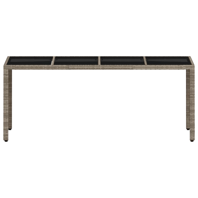 vidaXL Garden Dining Table in Light Gray