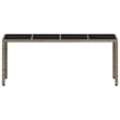 vidaXL Garden Dining Table in Light Gray