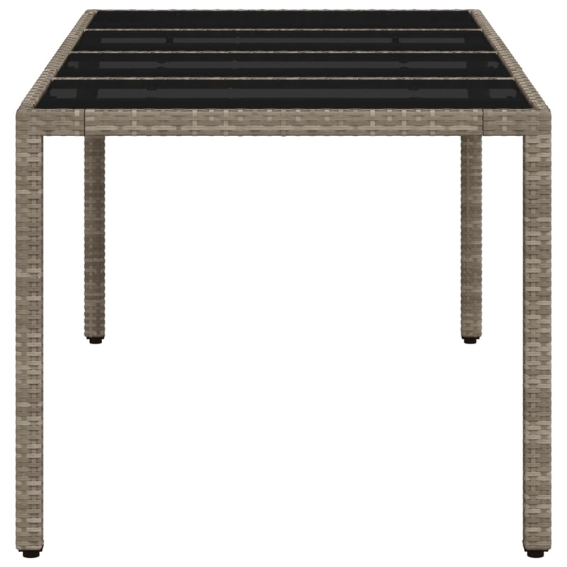 vidaXL Garden Dining Table in Light Gray